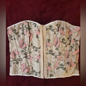 Floral Embroidered Corset Top